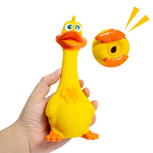 3pcs Latex Screaming Chicken Toys Eco Friendly TPR Pet Squeaky Dog Interactive Play Chew Toys