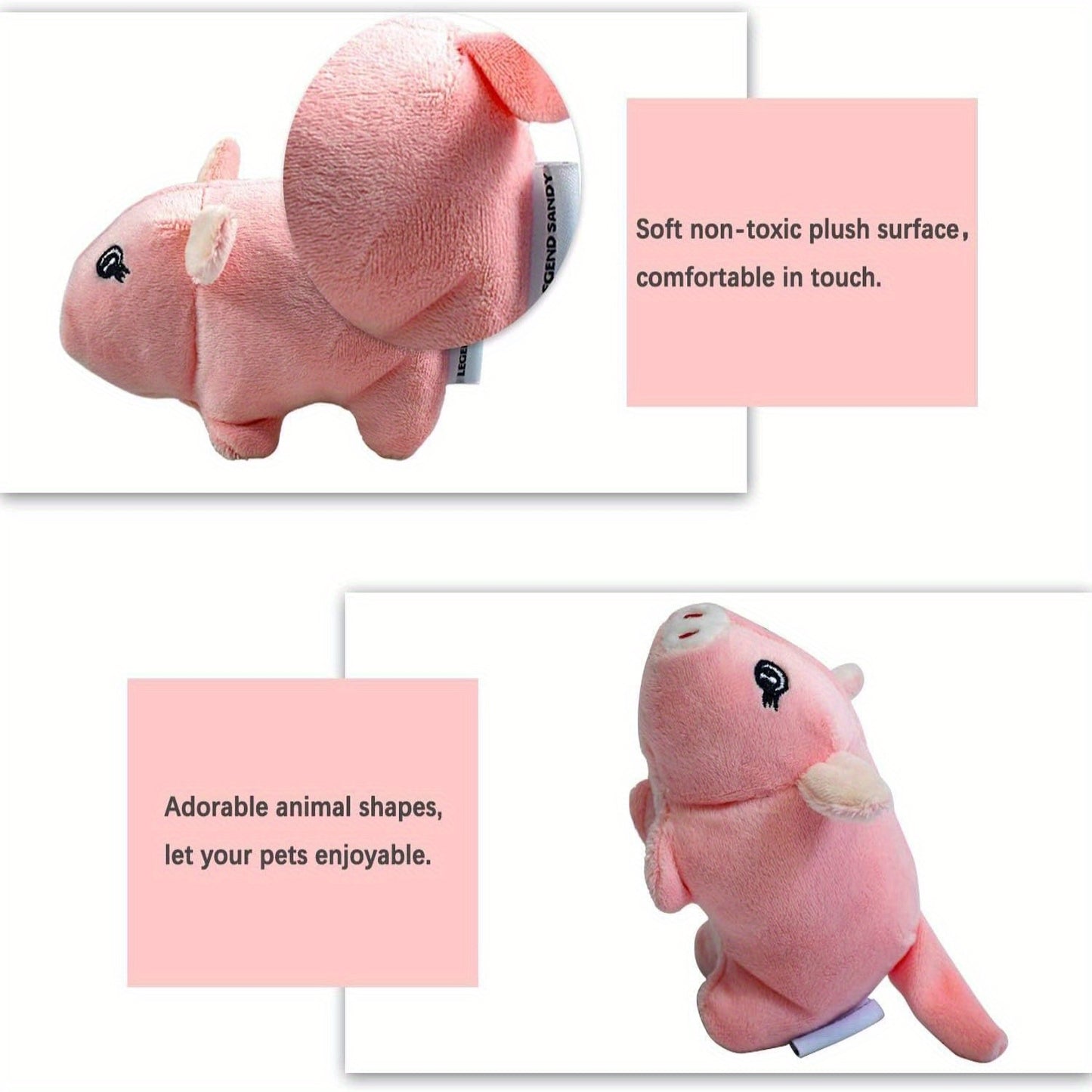 Squeaky Plush Dog Toy Bulk Pack | Cute Soft Stuffed Chew Toys for Small & Medium Dogs