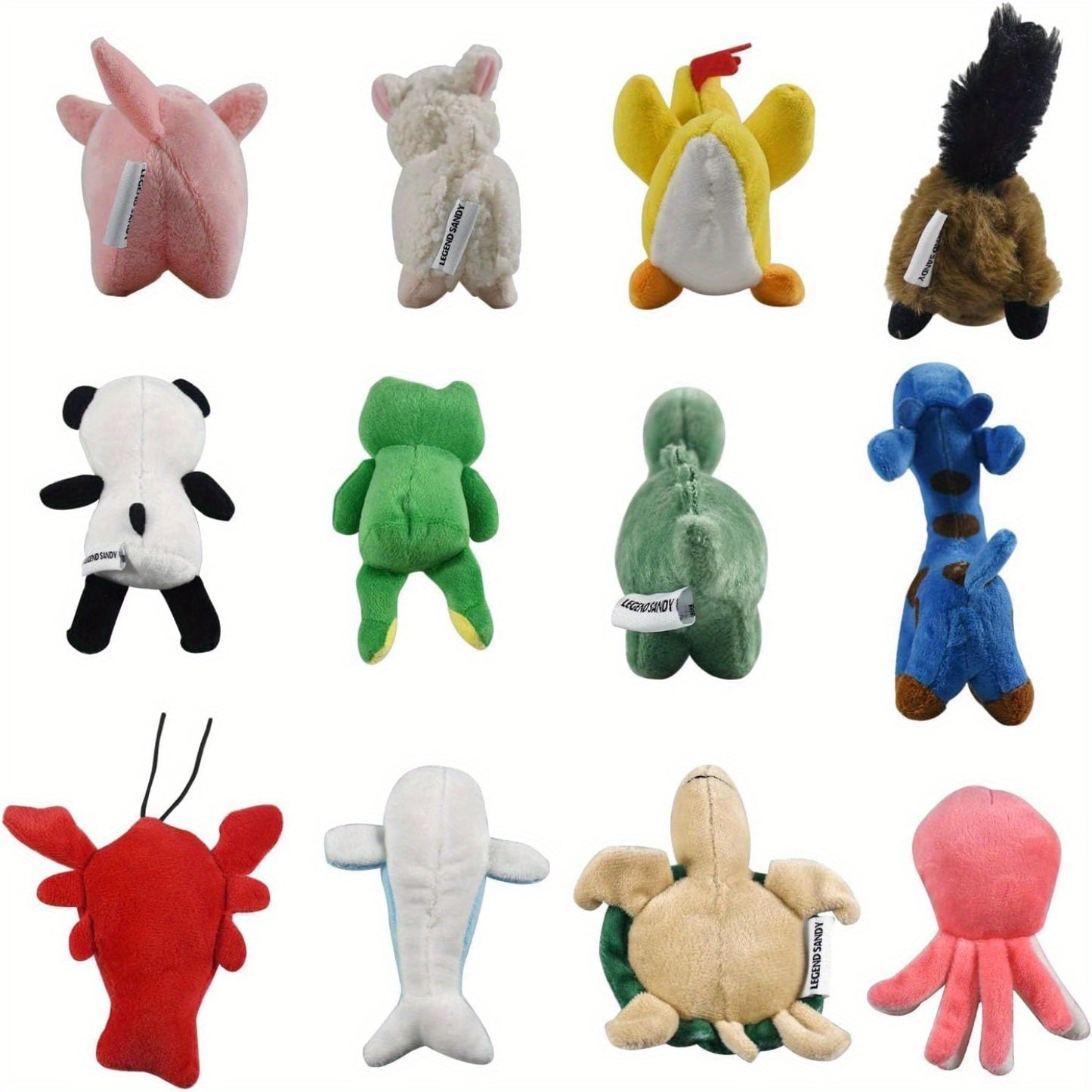 Squeaky Plush Dog Toy Bulk Pack | Cute Soft Stuffed Chew Toys for Small & Medium Dogs