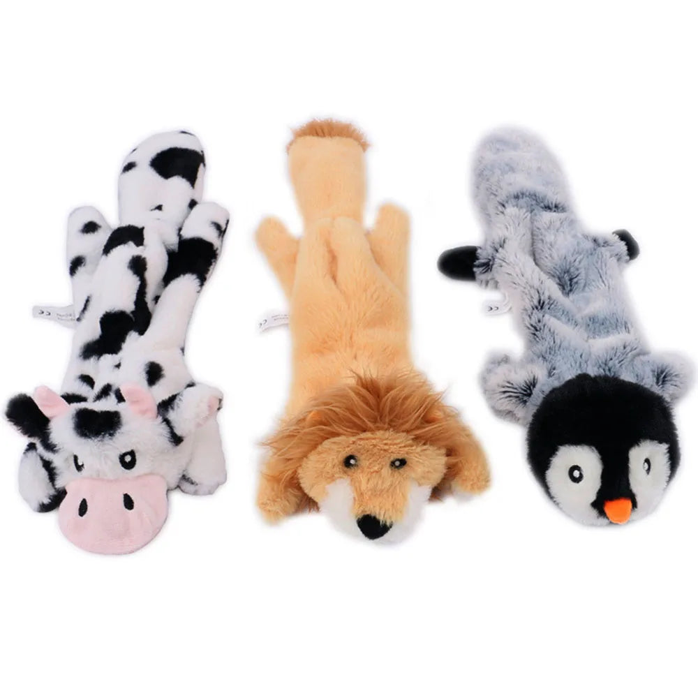 Jouet pour chien en peluche crépitante sans rembourrage | Jouet à mâcher durable et sans désordre