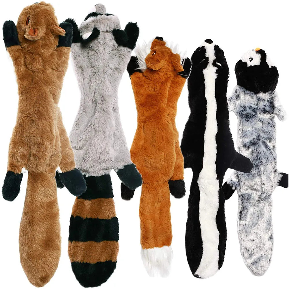 Jouet pour chien en peluche crépitante sans rembourrage | Jouet à mâcher durable et sans désordre